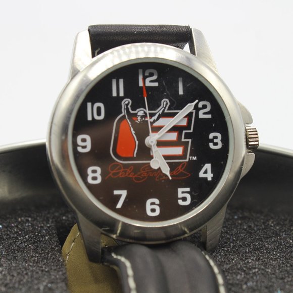 Dale Earnhardt New in Original Box Game Time Watch New in Metal Wheel Tin - Picture 3 of 6
